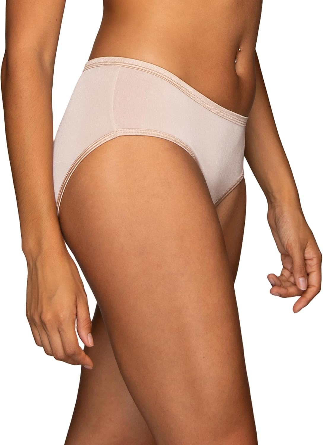 image:imageIllumination Hipster Panties Silky Stretch amp Satin TrimRose Beige