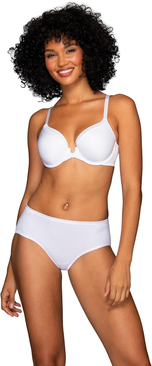 image:imageIllumination Hipster Panties Silky Stretch amp Satin TrimStar White
