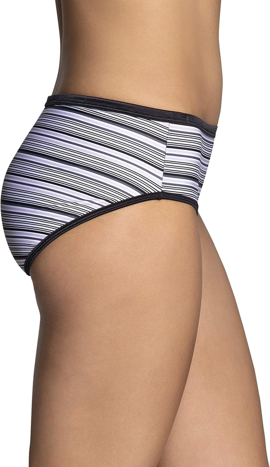 image:imageIllumination Hipster Panties Silky Stretch amp Satin TrimSterling Stripe Print
