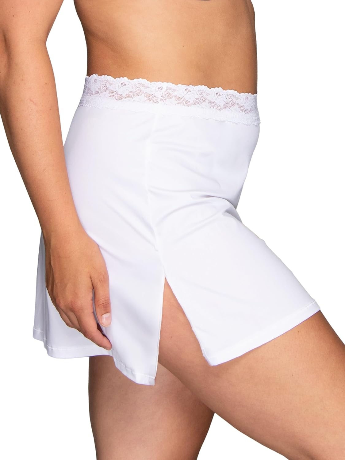 image:imageVanity Fair Womens AntiStatic Nylon Half Slip for Under Dresses Available up to size 3XL16 Inch White Lace