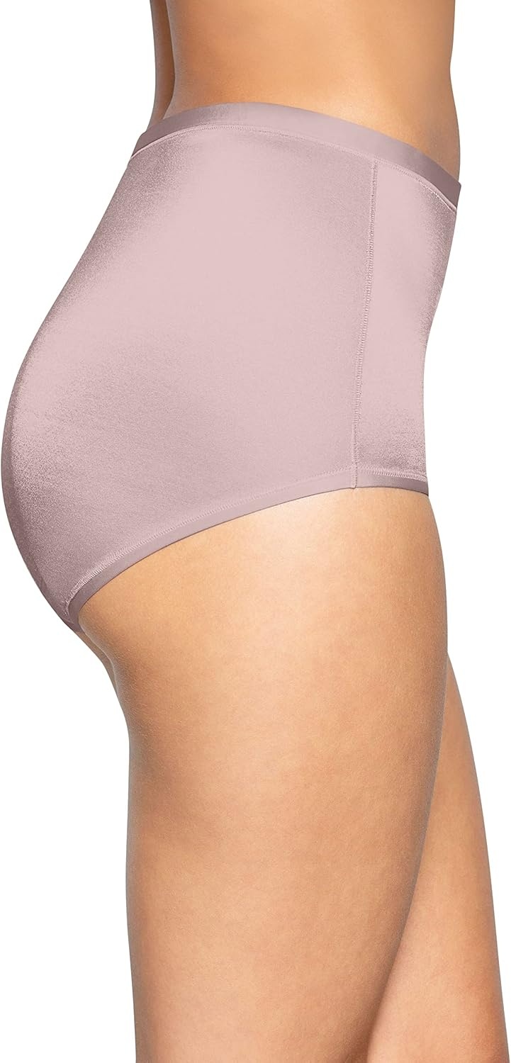 image:imageVanity Fair Womens Body Caress Flexible Fit PantiesBrief 3 Pack ChocolateQuartzNavy