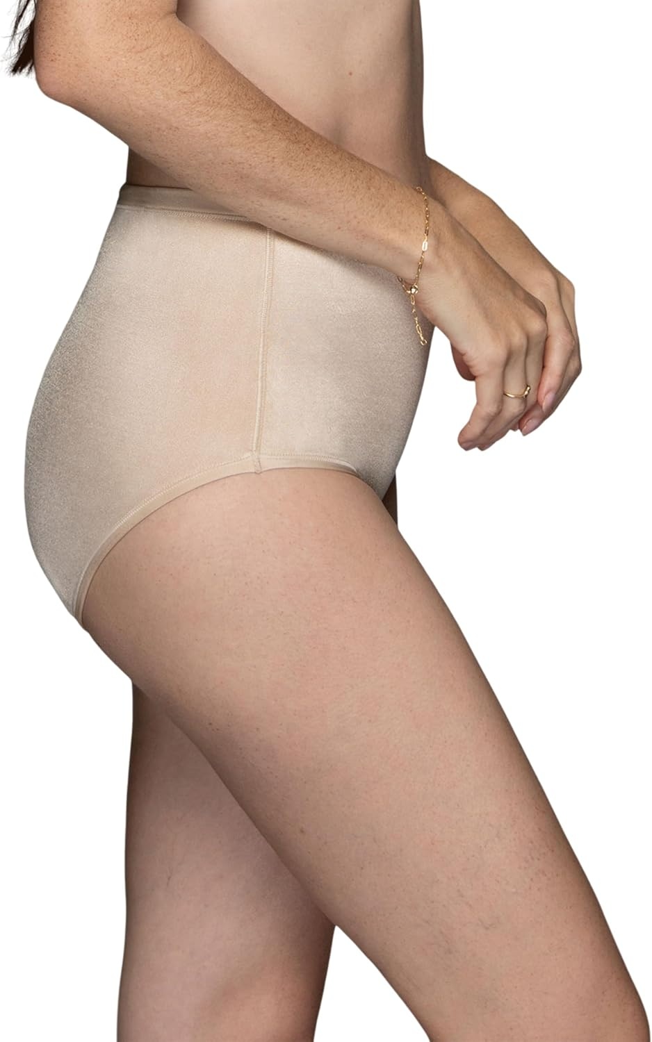 image:imageVanity Fair Womens Body Caress Flexible Fit PantiesBrief 3 Pack NeutralNeutralBlack