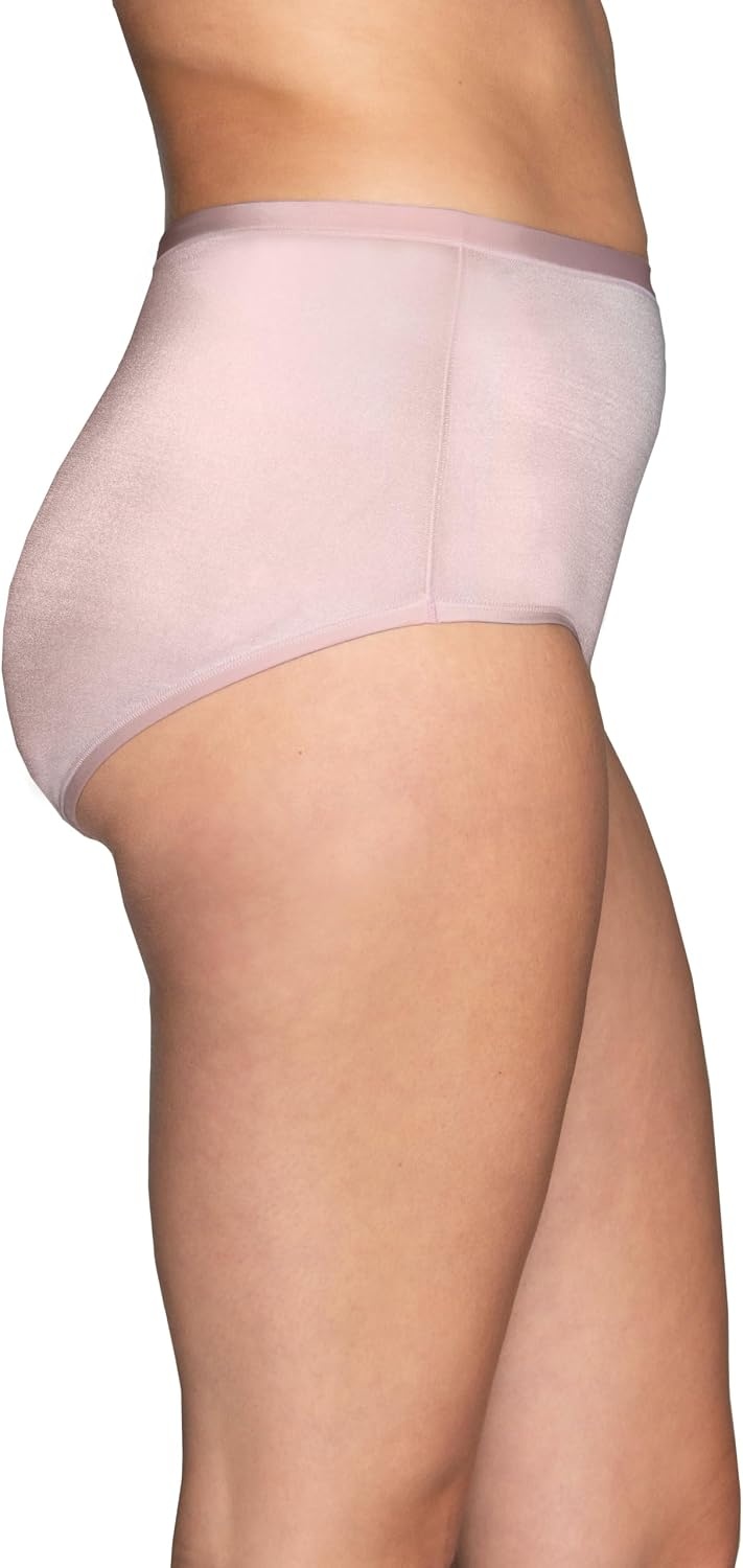 image:imageVanity Fair Womens Body Caress Flexible Fit PantiesBrief 3 Pack WhiteQuartzBlack