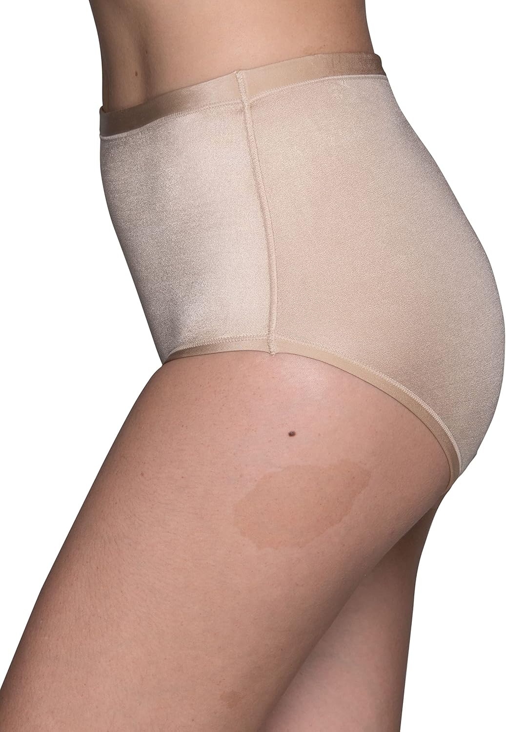image:imageVanity Fair Womens Body Caress Flexible Fit PantiesBrief Damask Neutral