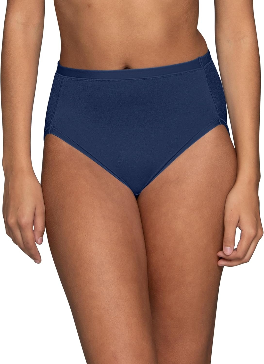 image:imageVanity Fair Womens Body Caress Flexible Fit PantiesHi Cut 3 Pack Baked BlushCasual NavyFawn