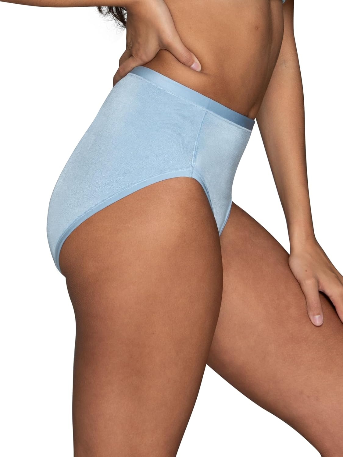 image:imageVanity Fair Womens Body Caress Flexible Fit PantiesHi Cut 3 Pack Mint ChipMorning RainFawn
