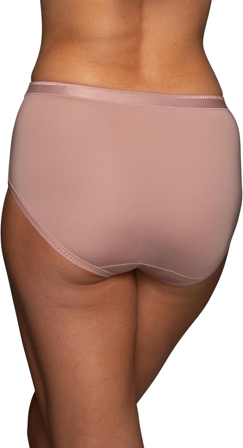 image:imageVanity Fair Womens Comfort Where It Counts No Ride Up PantiesBrief 3 Pack BlackBlushBlack