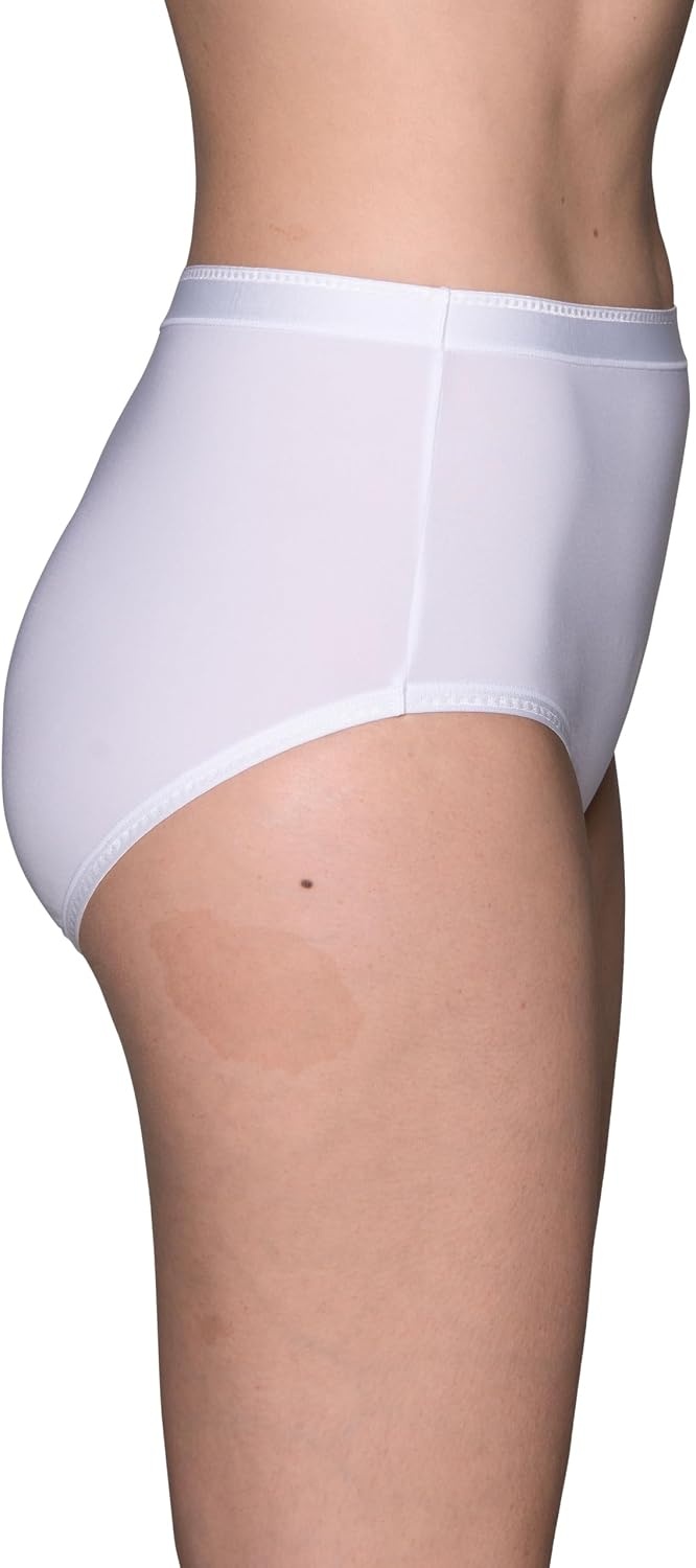 image:imageVanity Fair Womens Comfort Where It Counts No Ride Up PantiesBrief 3 Pack QuartzWhiteBeige