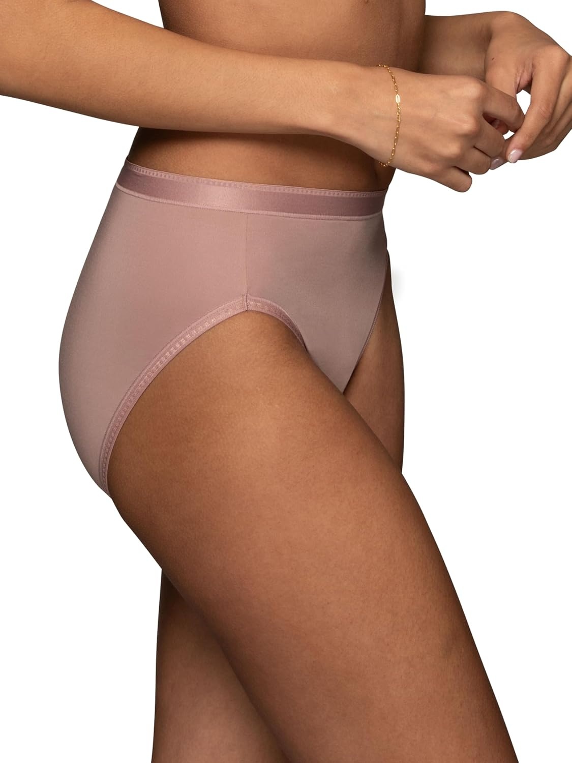 image:imageVanity Fair Womens Comfort Where It Counts No Ride Up PantiesHi Cut 3 Pack BlackBlushBlack
