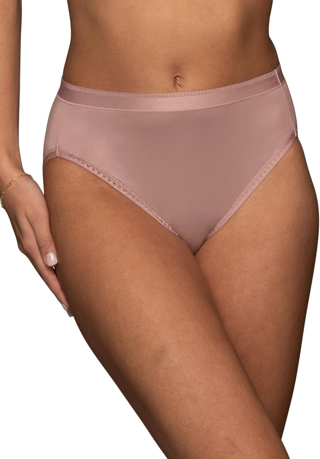 image:imageVanity Fair Womens Comfort Where It Counts No Ride Up PantiesHi Cut 3 Pack BlackBlushBlack