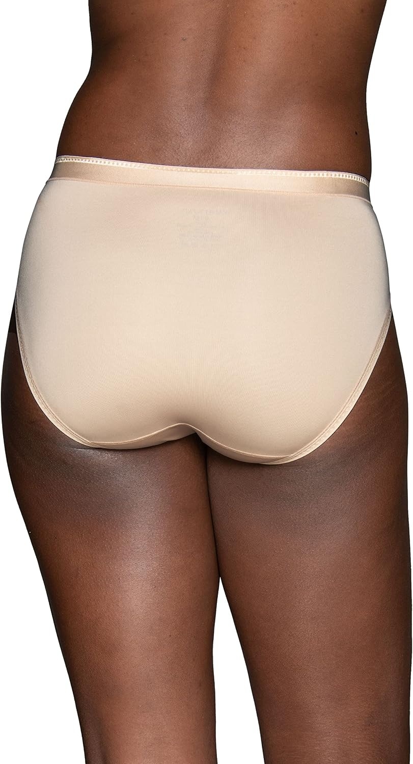 image:imageVanity Fair Womens Comfort Where It Counts No Ride Up PantiesHi Cut Damask Neutral