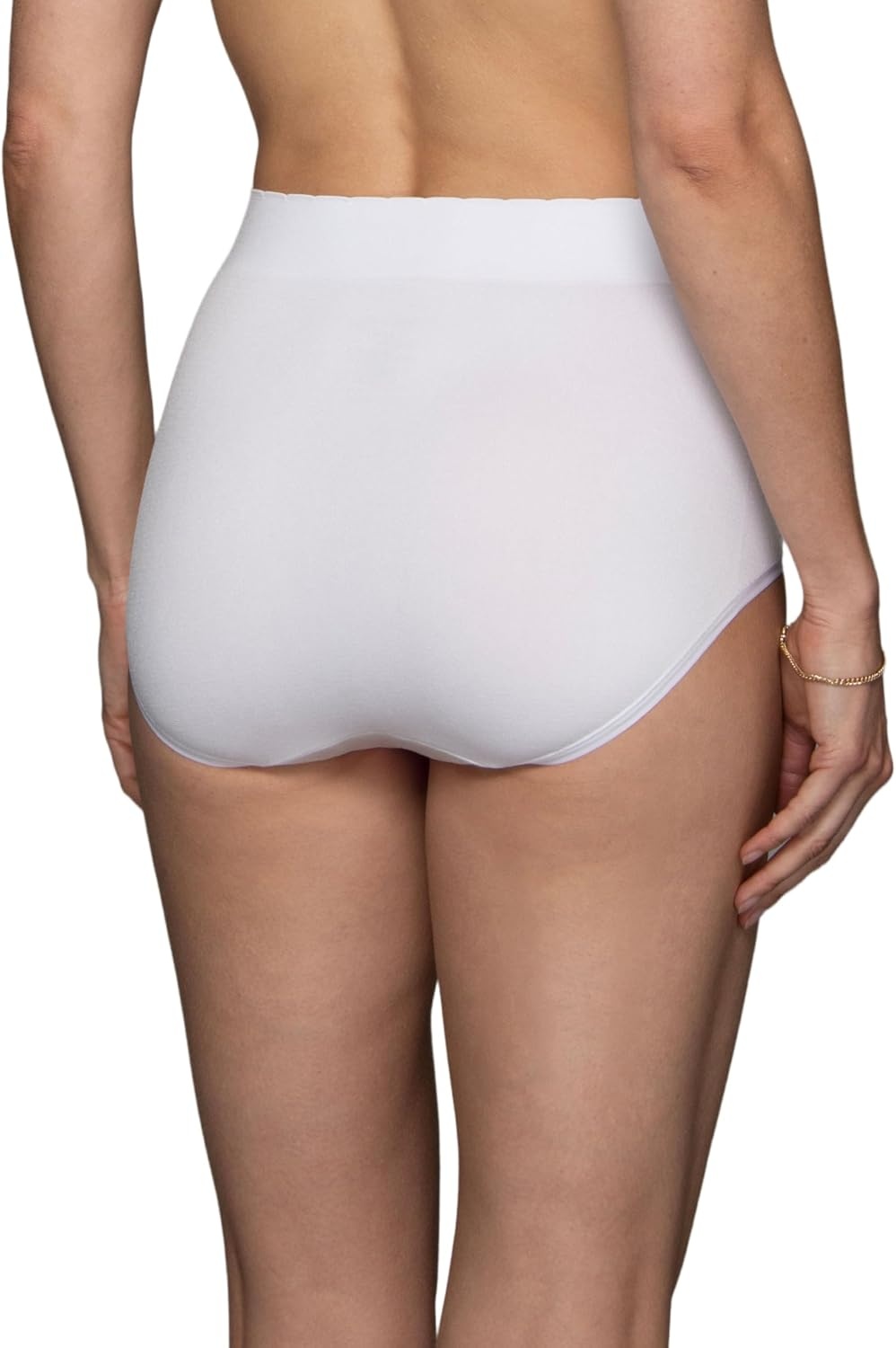 image:imageVanity Fair Womens No Pinch No Show Seamless UnderwearBrief 3 Pack QuartzWhiteNeutral
