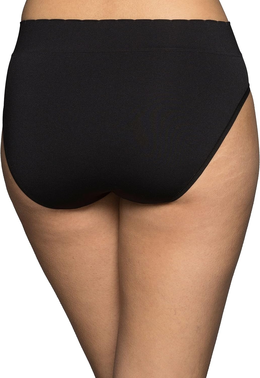 image:imageVanity Fair Womens No Pinch No Show Seamless UnderwearHi Cut 3 Pack BlackBlackBlack