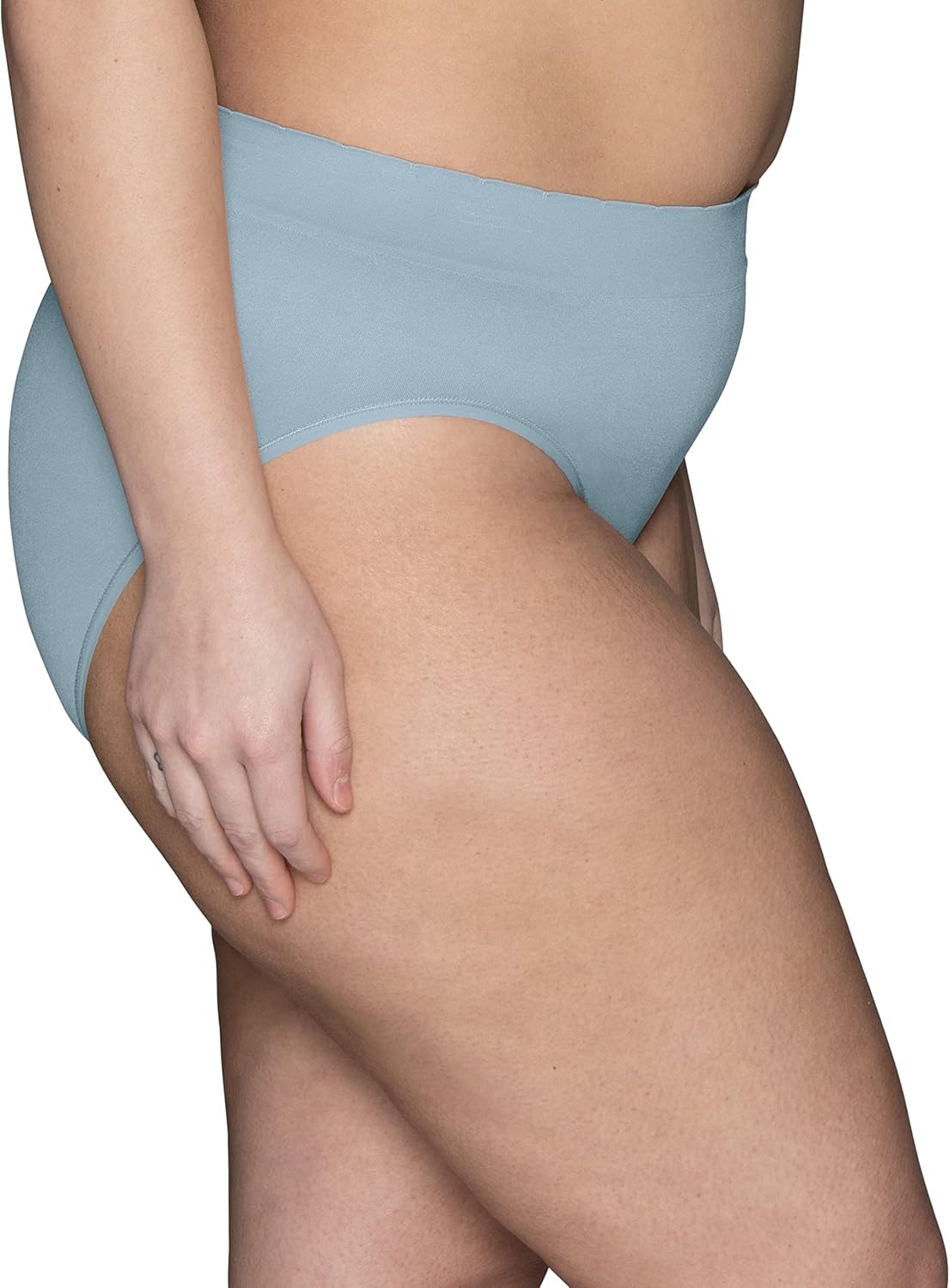image:imageVanity Fair Womens No Pinch No Show Seamless UnderwearHi Cut 3 Pack Seaside MistQuartzSteele Shadow