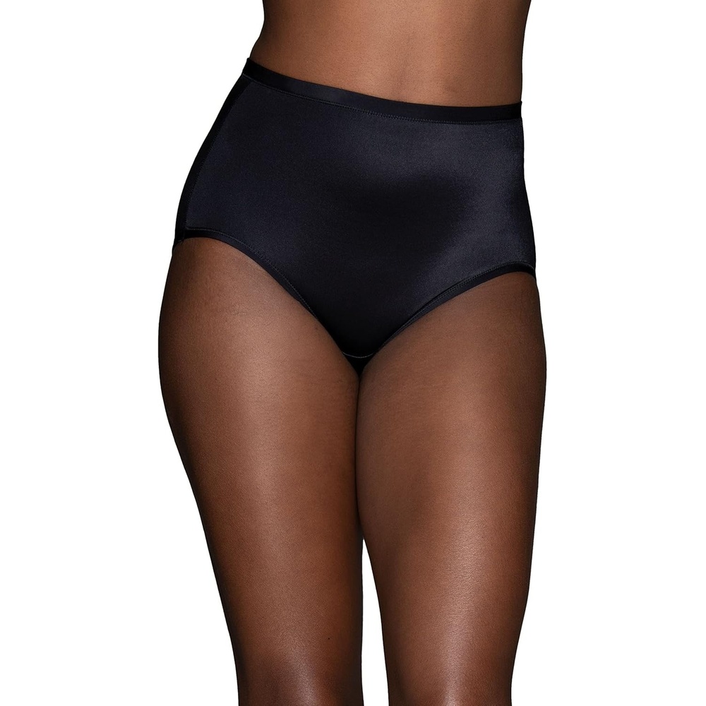 image:imageVanity Fair Womens Body Caress Flexible Fit PantiesBrief Midnight Black