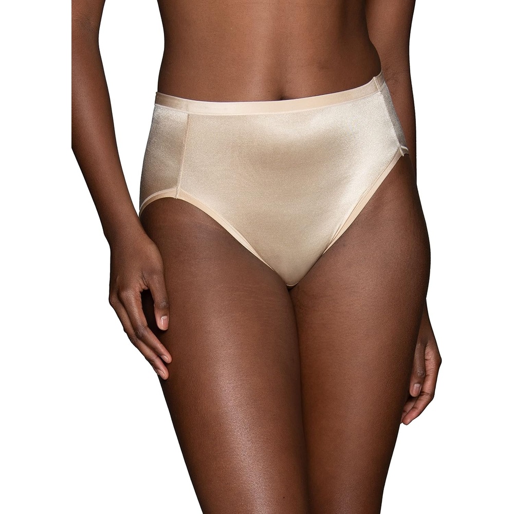 image:imageVanity Fair Womens Body Caress Flexible Fit PantiesHi Cut Damask Neutral
