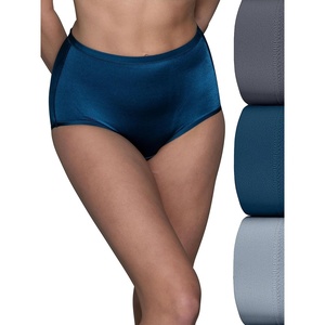 image:imageVanity Fair Womens Body Caress Flexible Fit PantiesBrief  3 Pack  Seaside MistEndless BlueSteele Shadow