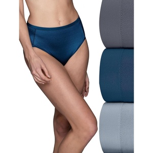 image:imageVanity Fair Womens Body Caress Flexible Fit PantiesHi Cut  3 Pack  Seaside MistEndless BlueSteele Shadow