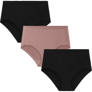 image:imageVanity Fair Womens Comfort Where It Counts No Ride Up PantiesBrief  3 Pack  BlackBlushBlack