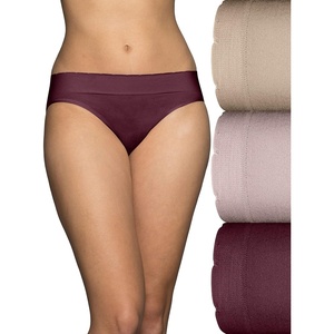 image:imageVanity Fair Womens No Pinch No Show Seamless UnderwearBikini  3 Pack  MaroonQuartzNeutral
