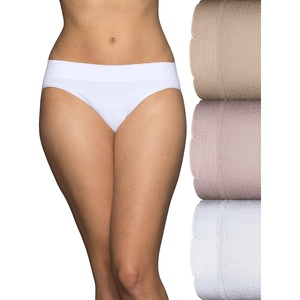 image:imageVanity Fair Womens No Pinch No Show Seamless UnderwearBikini  3 Pack  QuartzWhiteNeutral