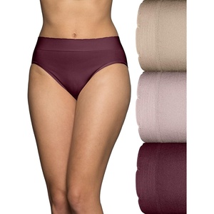 image:imageVanity Fair Womens No Pinch No Show Seamless UnderwearHi Cut  3 Pack  MaroonQuartzNeutral