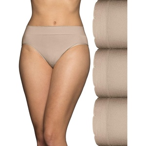 image:imageVanity Fair Womens No Pinch No Show Seamless UnderwearHi Cut  3 Pack  NeutralNeutralNeutral