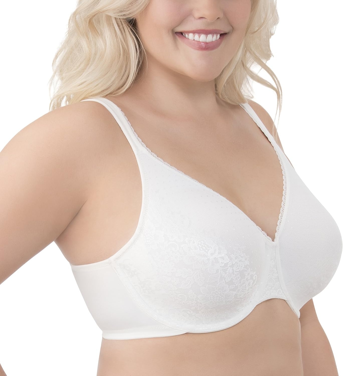 image:imageVanity Fair Womens Exquisitely You Lift Full Figure Underwire Bra 76093Coconut White