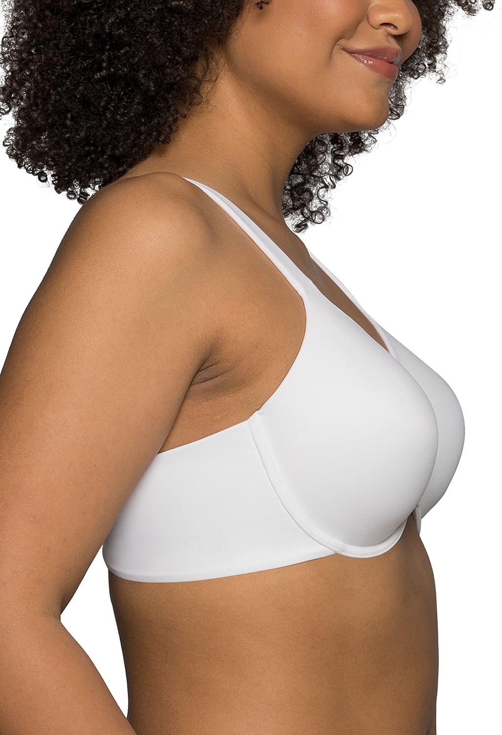 image:imageVanity Fair Womens Light Lift Bra Comfort Straps amp No Poke Underwire 34B44DDBack Smoothing 78349 White