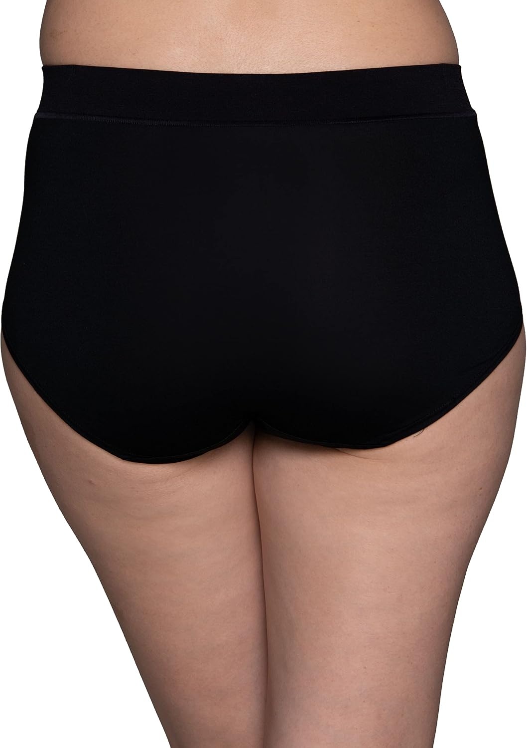 image:imageVanity Fair womens Beyond Comfort Brief PantiesSeamless Waist Black