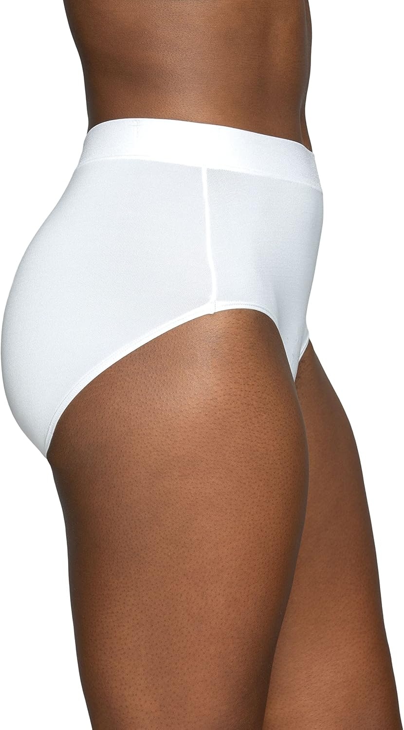 image:imageVanity Fair womens Beyond Comfort Brief PantiesSeamless Waist White