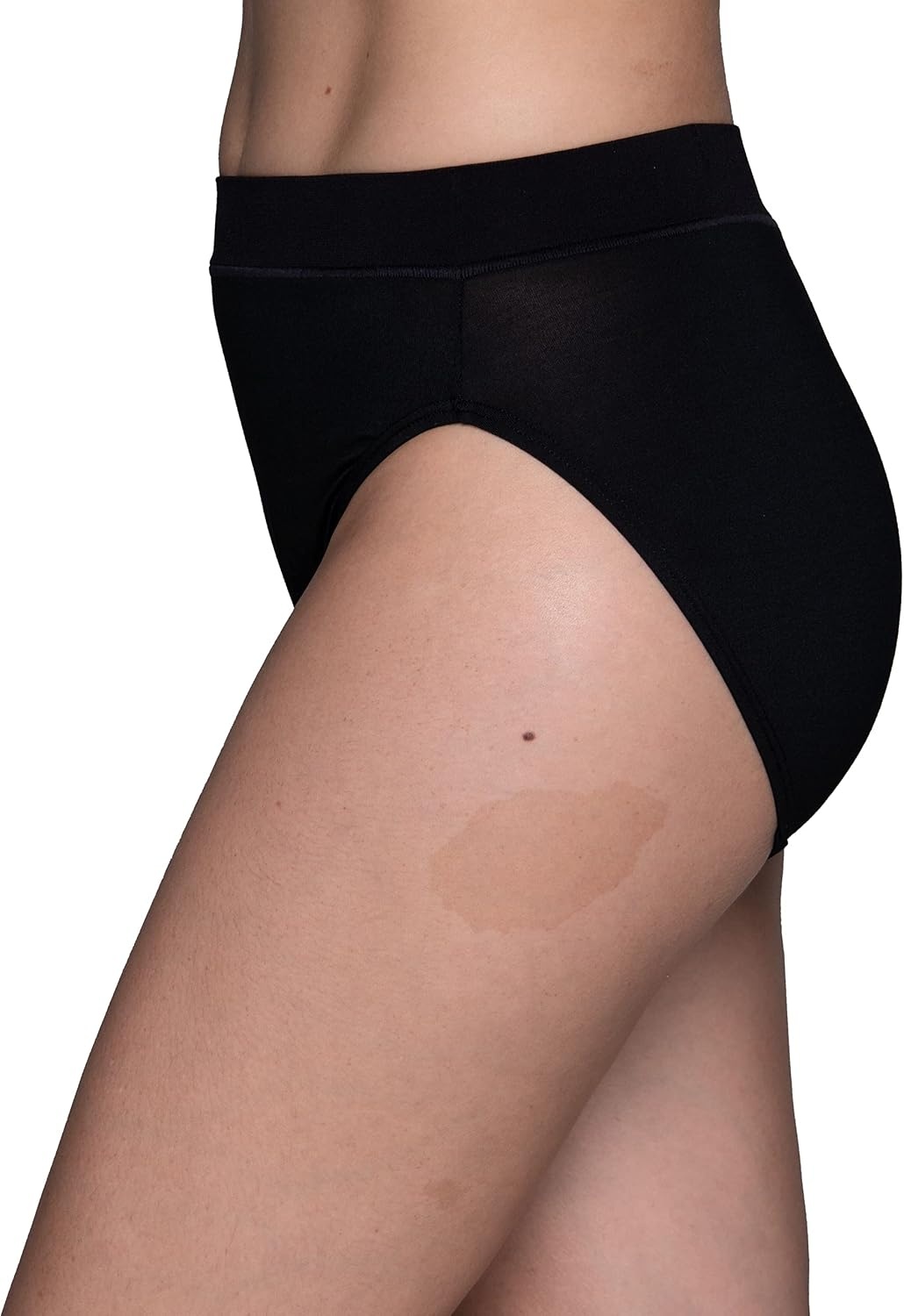 image:imageVanity Fair womens Beyond Comfort Hi Cut PantiesSeamless Waist Black