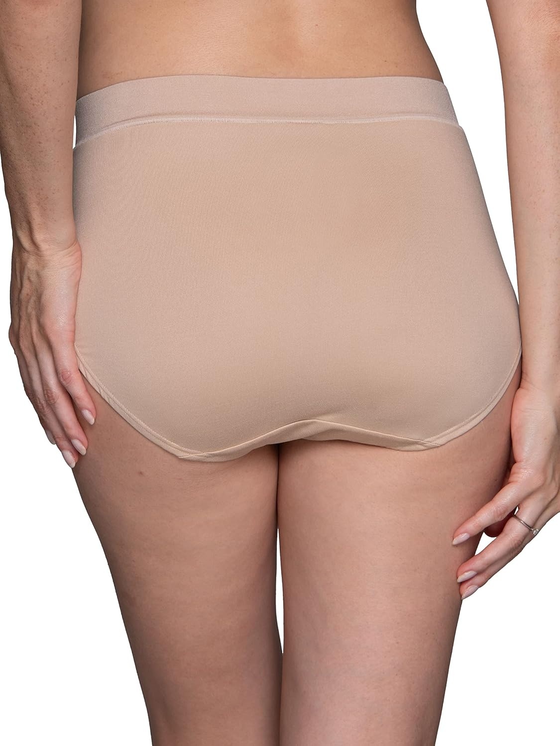 image:imageVanity Fair womens Beyond Comfort Hi Cut PantiesSeamless Waist Neutral