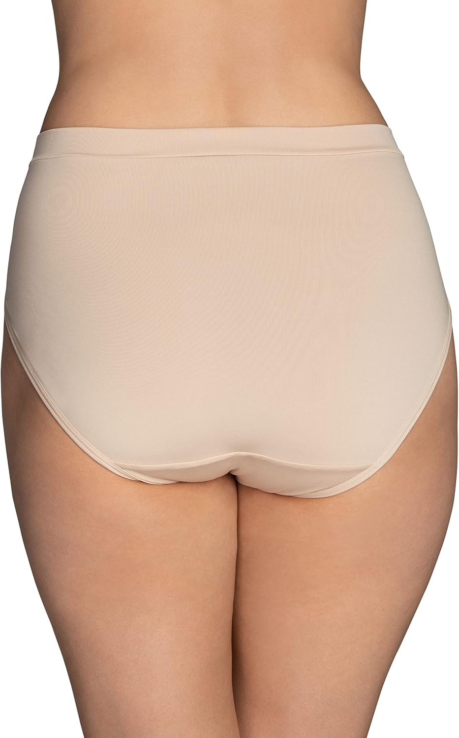 image:imageVanity Fair womens Beyond Comfort Hi Cut PantiesSilky Stretch 3 Pack WhiteQuartzNeutral