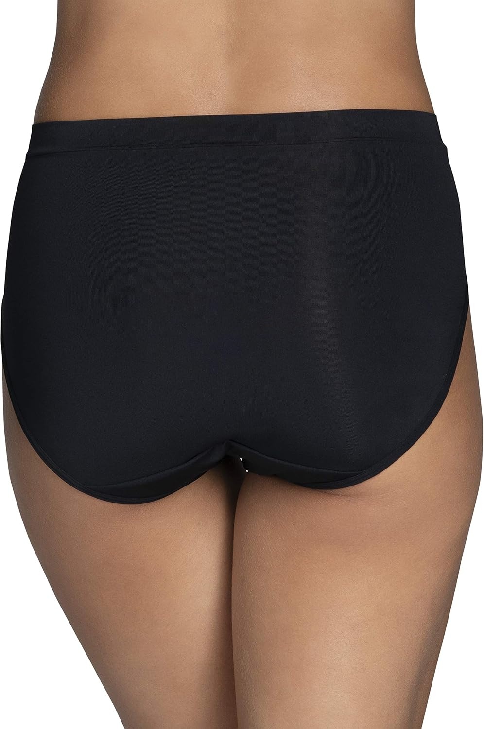 image:imageVanity Fair womens Beyond Comfort Hi Cut PantiesSilky Stretch Black