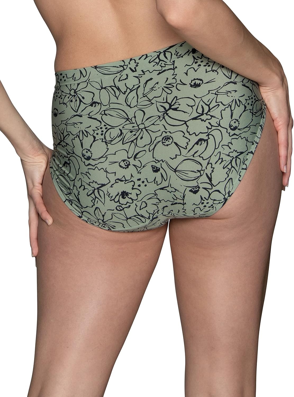 image:imageVanity Fair womens Beyond Comfort Hi Cut PantiesSilky Stretch Unwind Print
