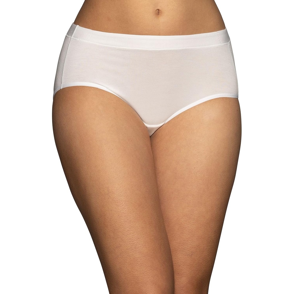 image:imageVanity Fair Womens Beyond Comfort Seamless Waist PantiesModal White