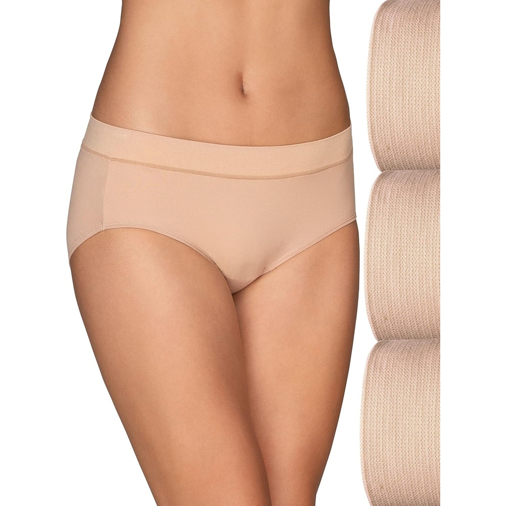 image:imageVanity Fair Womens Beyond Comfort Seamless Waist PantiesSeamless Waist 3 Pack NeutralNeutralNeutral