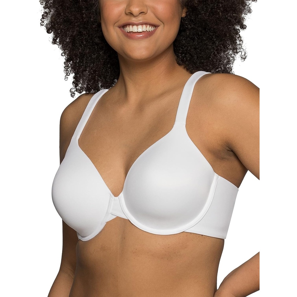 image:imageVanity Fair Womens Light Lift Bra Comfort Straps amp No Poke Underwire 34B44DDBack Smoothing 78349 White