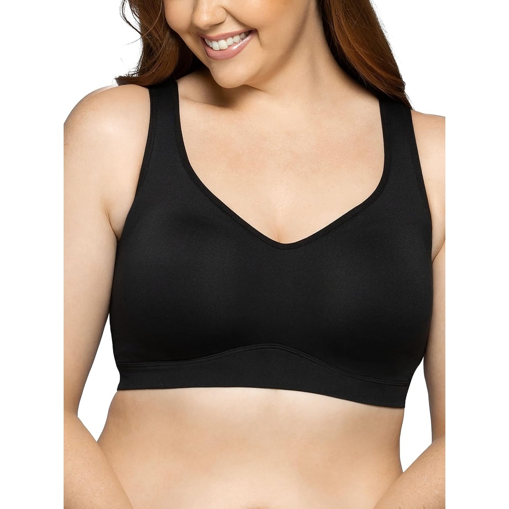 image:imageVanity Fair Womens Wireless Beyond Comfort Bra with Seamless Back 34B44DDBlack