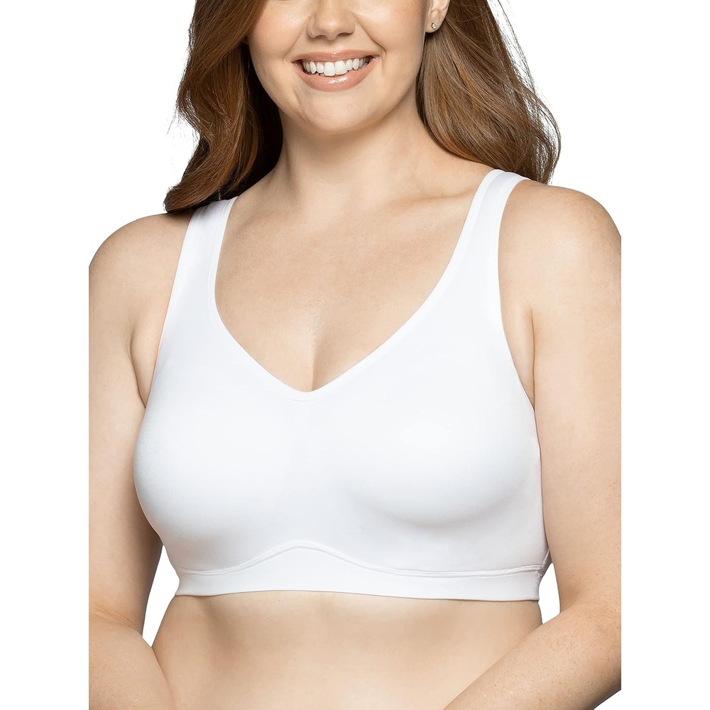 image:imageVanity Fair Womens Wireless Beyond Comfort Bra with Seamless Back 34B44DDWhite