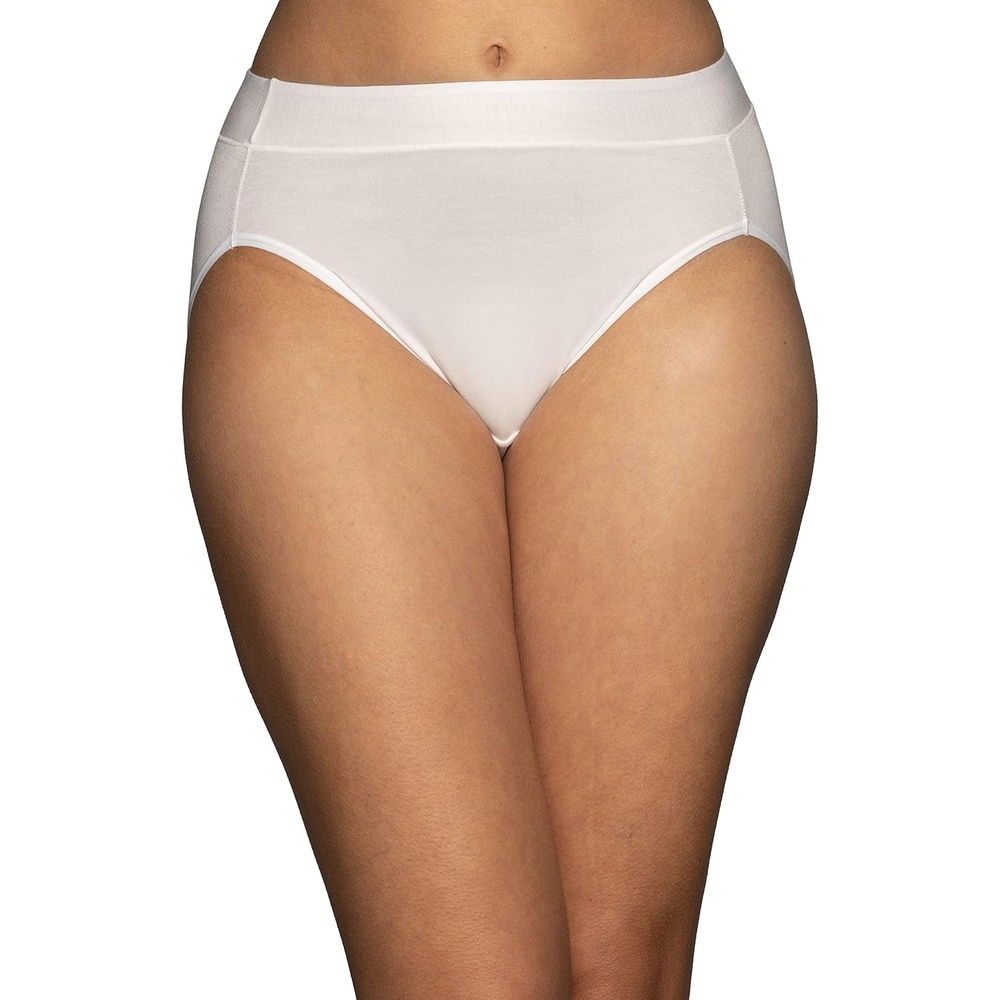image:imageVanity Fair womens Beyond Comfort Hi Cut PantiesModal White