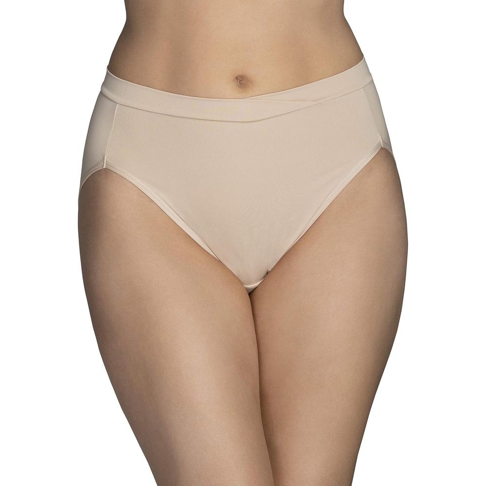 image:imageVanity Fair womens Beyond Comfort Hi Cut PantiesSilky Stretch Neutral