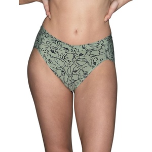 image:imageVanity Fair womens Beyond Comfort Hi Cut PantiesSilky Stretch  Unwind Print